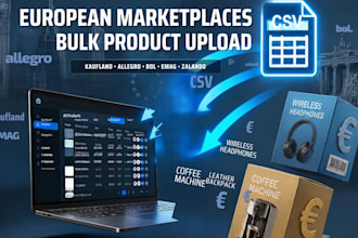 bulk upload product european kaufland allegro bol emag emag zalando marketplaces