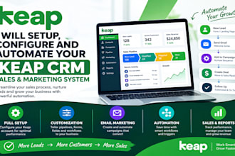 do setup, configure and automate your keap CRM sales and marketing system
