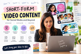 create engaging short form videos for social media and brands