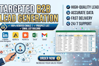 do targeted b2b lead generation, prospect email list