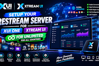 offer you best quality uk, usa restream service for your xui one or xtreamui