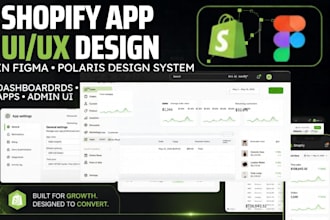 create shopify app ui ux design in figma app design using polaris design system