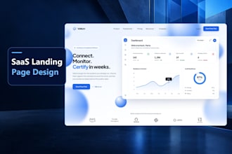 design an ai saas landing page