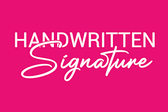 design artistic handwritten signature logo or autograph