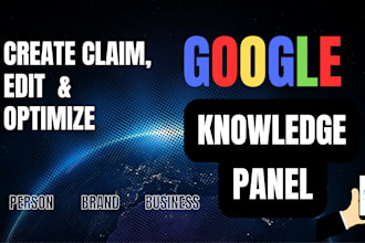 optimize google knowledge panel and knowledge graph for person or brand