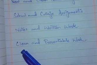 create handwritten notes assignment