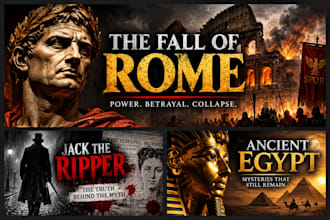 design cinematic history and documentary youtube thumbnails