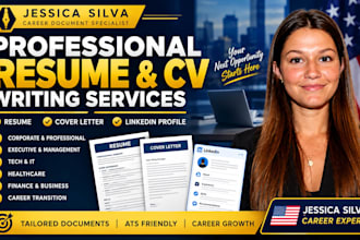 write an executive resume, CV and cover letter