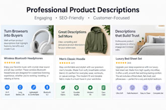 write engaging product descriptions for your store
