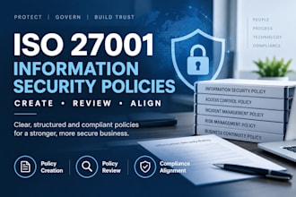 create and review information security policies for iso 27001