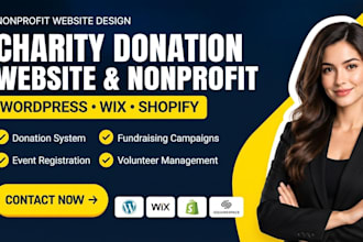 design charity donation website nonprofit organization  helping hand website