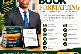 ingramspark book formatting, paperback formatting editing KDP publishing toc
