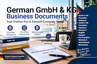 prepare german gmbh and ug business formation documents