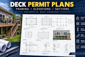 design deck plans, deck framing, deck drawings and construction drawings