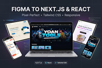 convert figma to nextjs react with tailwind css responsive