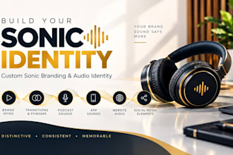 create a professional sonic brand identity with custom audio branding
