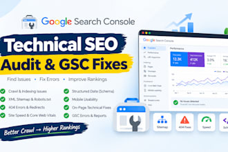 do advanced technical SEO audit and fix technical errors
