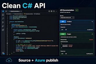 develop an asp net core web API with sql server