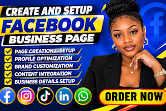 create and setup facebook business page