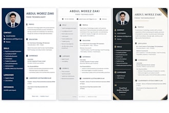 create a professional ats friendly CV resume