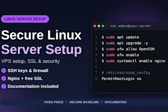set up and secure your linux vps or server via ssh