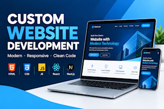 develop a custom responsive website with clean coding