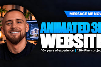 build an interactive animated 3d website for your business