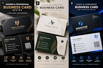 design modern business cards