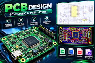design professional pcb, schematic and pcb layout