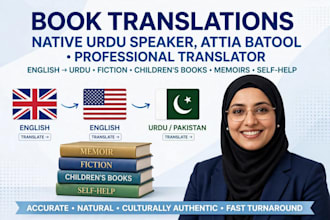 translate english book to urdu translation novel and story