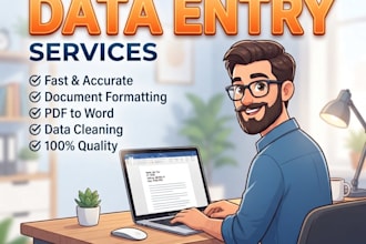 be fastest word data entry, copy paste, PDF to word work