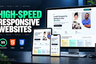 engineer a high performance, responsive business website