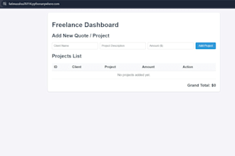 build a custom python flask data tracking web application
