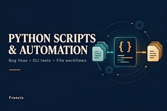 write or fix python scripts for automation and file processing