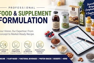do food scientist for food formulation, supplement, formulation and food science