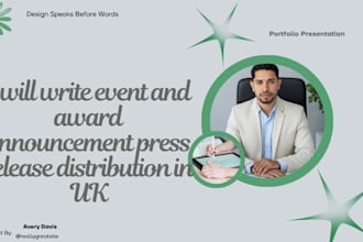 write and distribute your event and award announcement press release in UK sites