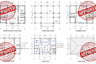 design mep architectural and structural permit plan