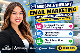 do medspa and therapy email marketing, appointment automation, client retention