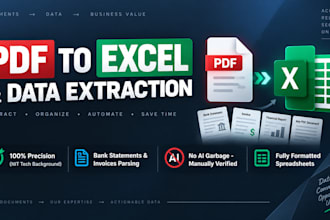 do pdf to excel conversion and pdf data extraction