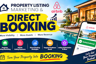 do property listing marketing direct booking, airbnb promotion