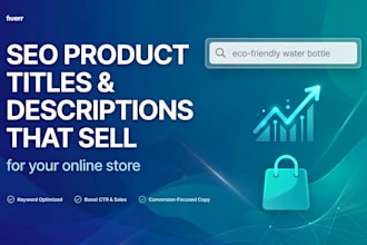 write SEO product titles and descriptions that sell for your online store