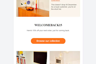 design an email template in mailerlite, klaviyo or brevo