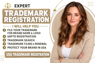 do trade mark registration, filing for your brand name and logo uspto in USA