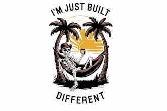 design summer holidays , adventures and beach enjoying logo