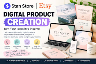 market and promote your etsy and stan store digital products