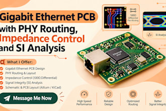 design gigabit ethernet pcb with phy routing, impedance control and si analysis