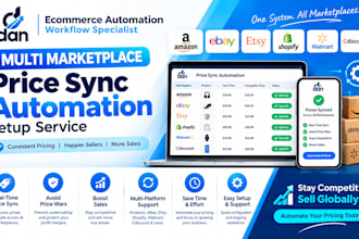 multi marketplace price sync automation setup service consistent pricing sellers