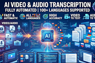 provide lightning fast ai transcription for any language