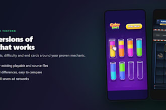 create HTML5 playable ad variations for your mobile campaign