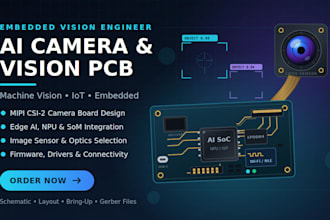 create camera pcb, machine vision, ai camera, iot and embedded hardware